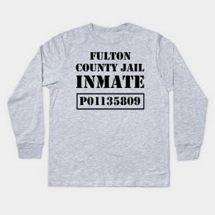 TRUMP HALLOWEEN FULTON COUNTY JAIL Kids Long Sleeve T-Shirt